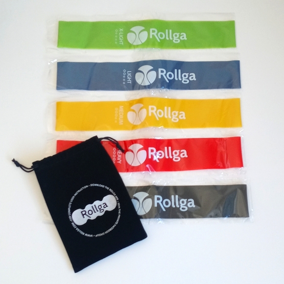 ROLLGA Foam Rollers Complete Set 5 Resistance Bands Exercise Ball Facial Roller - Picture 9 of 16